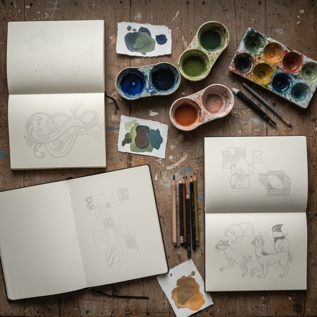 Close-up of textile craftsmanship